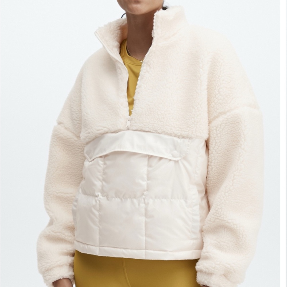 Fabletics Nelly Mixed Media Half Zip Pullover